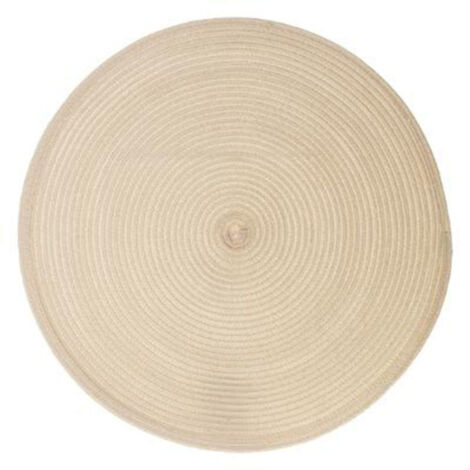 Set de Table Rond "Tressé" 38cm Beige