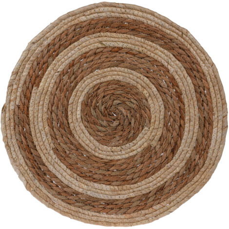 Set de Table Rond Tressé Fibres Naturelles - diamètre 38cm