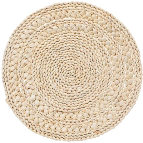 Set de table rond tressé SOLEYA