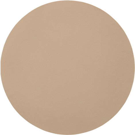 Set de table rond uni Beige 38x38 cm