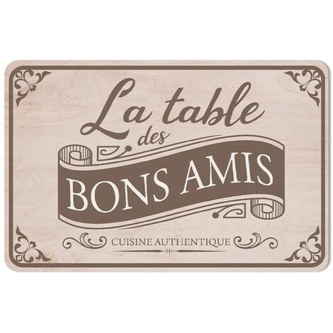 SUD TRADING Set de table - TABLE DES BONS AMIS