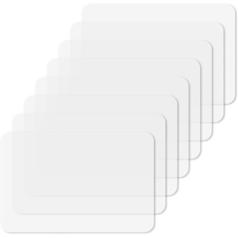 Set de Table Transparent,Lot de 8Plastique Sets de Table Enfant sous-Verres Lavables Antidérapants Set de Table Napperon pour Table à Manger de Cuisine et Doublures de Réfrigérateur 43 28 cm
Marque :