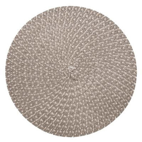 Set de Table Tressé Déco "Irisé" 38cm Gris