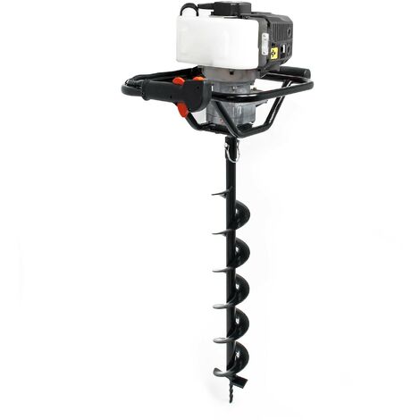Set de taladro de tierra ahoyador de 1,9CV 1,4kW 52ccm con broca 150 mm Jardín Cierres Forestal
