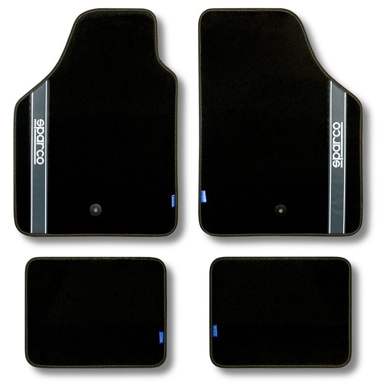 Ensemble de tapis de voiture Sparco Tissu - Gris