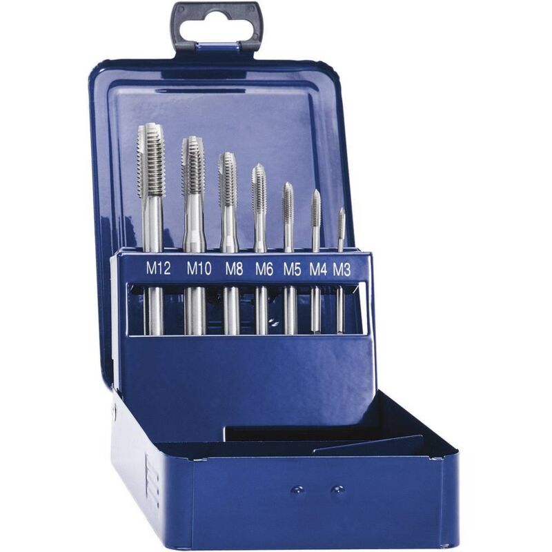 Exact - Eventus by 10316 Set de tarauds pour machine 7 pièces métrique coupe à droite din 371 hss forme b 1 set