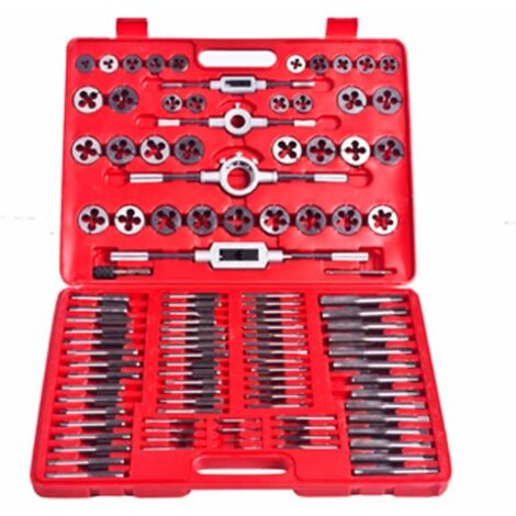 Set de terrajas y macho de rosca 111 piezas