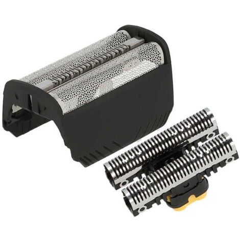 Set de têtes de rasoir électrique remplacement pour Braun 30B, 30B Mul pour, grille + couteaux, noir