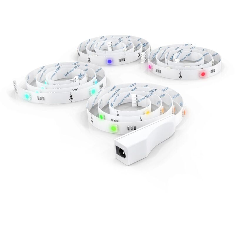 

Set de tira LED para retroiluminación de televisor I 2 metros I incluye puerto USB I Tira LED para PC y TV, incluye mando a distancia I 16 colores I