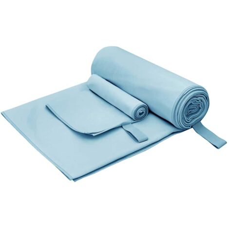 Set de Toallas de Deportes Otro Azul tela