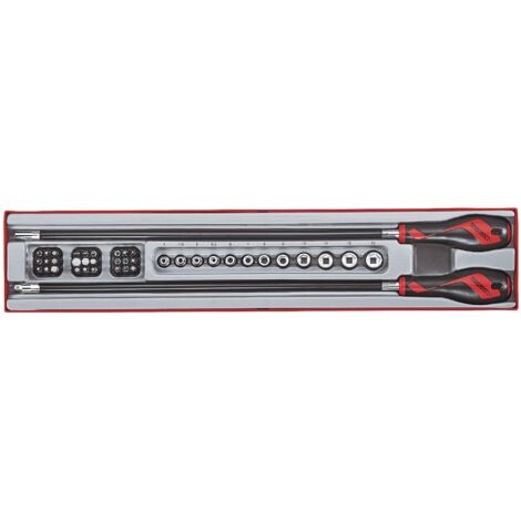 Set de tournevis, porte-embouts flexibles, douilles et embouts 1/4'' Teng Tools TTXMD41N