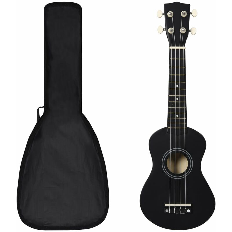

Set de ukelele soprano con funda para niños negro 21'