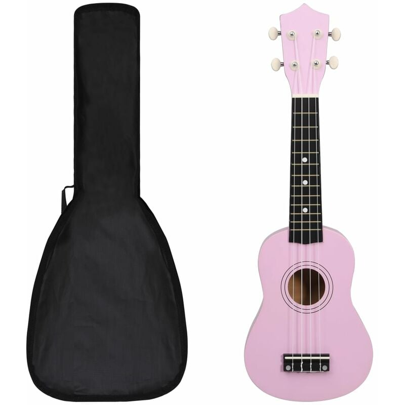 

Set de ukelele soprano con funda para niños rosa 21'