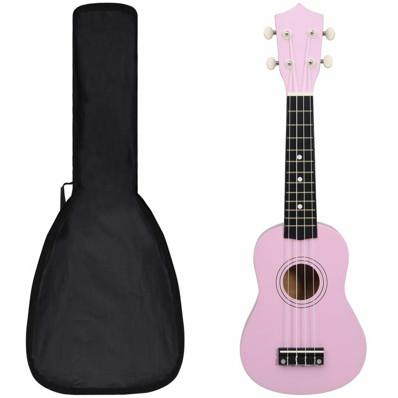 

Set de ukelele soprano con funda para niños rosa 21' - Vidaxl