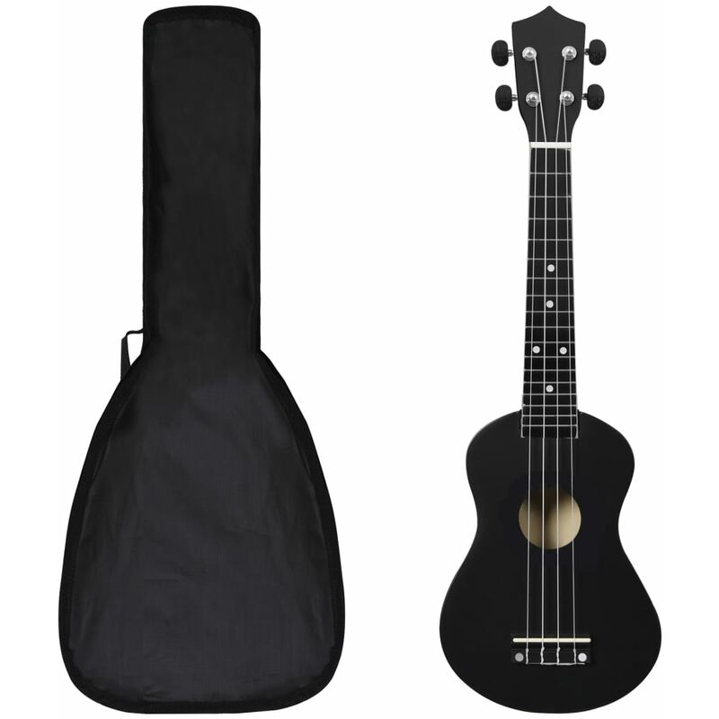 

Set de ukelele soprano con funda para niños negro 23'