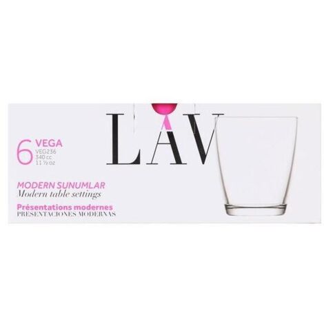 Set de Vasos LAV Vega (340 ml) (6 uds)