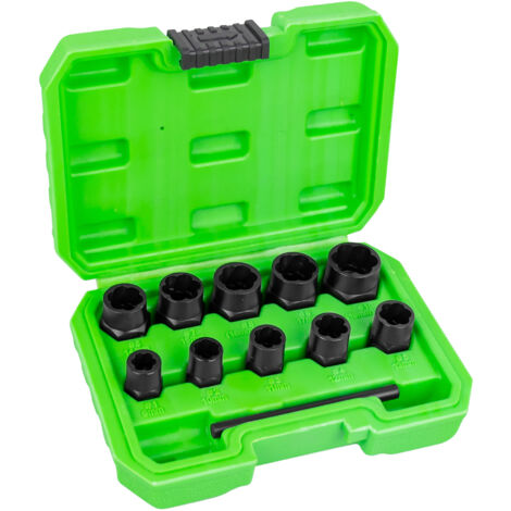 Set de vasos Twist de ⅜" para extracción de tuercas y tornillos de seguridad  JBM51998