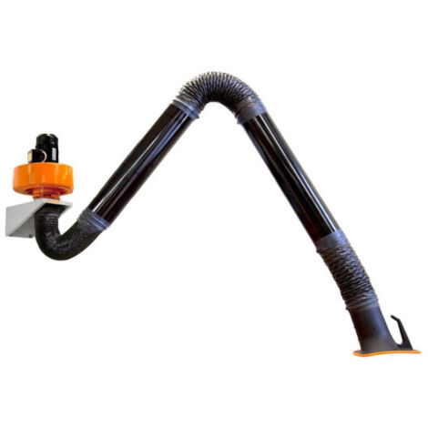 Set de ventilación para humos de soldadura con brazo y ventilador KEMPER                 Brazo 4 m versión con tubo