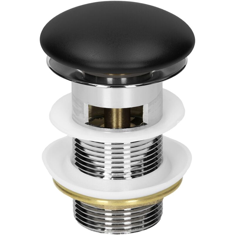 ML-Design Set Universel de Vidange d'Évier et Cuvette avec Trop-Plein, Valve Bouchon de Vidange avec Joints, Pop Up en Acier Inoxydable avec