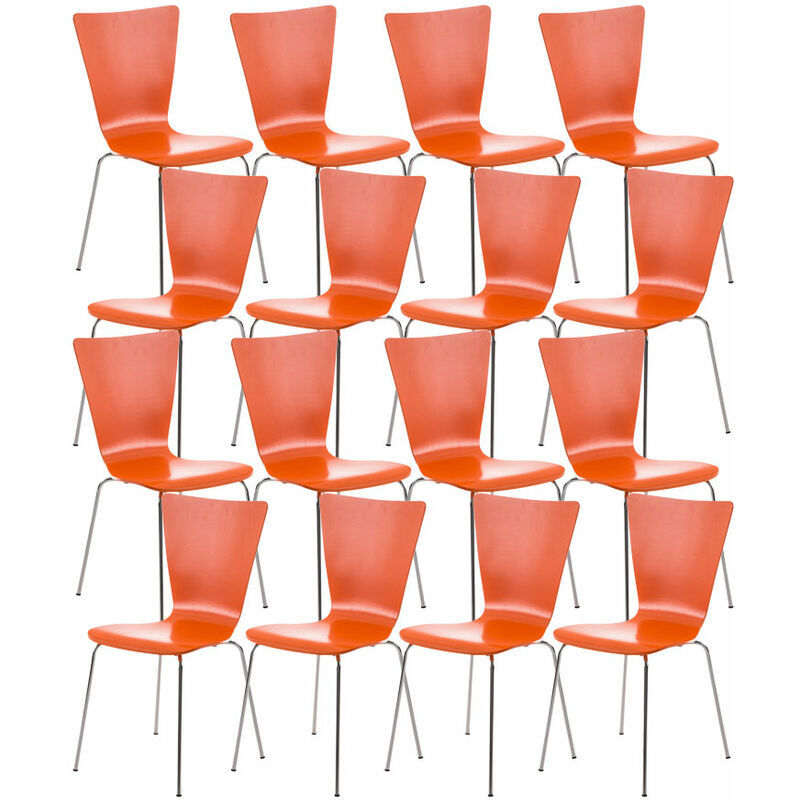 

CLP - Set De16 Sillas de Visita Aaron Naranja