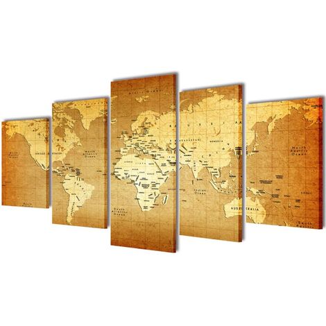 ENJOYERS - Mapa del Mundo para Rascar. Mapamundi Rascable. Laminas  Decorativas Pared 65x45 cm. Lamina Regalo. Sin Marco