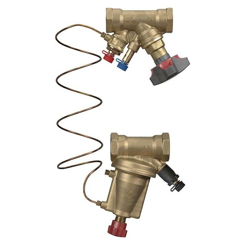 Heimeier - Set d'équilibrage imi ta stap/stad 2-25 kPa, stap dn 15 (1/2'), stad dn 15 (1/2'), femelle