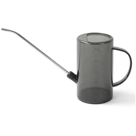 Set di 1 annaffiatoio (1,5 litri) per piante da appartamento, in plastica/acciaio inox, con beccuccio lungo