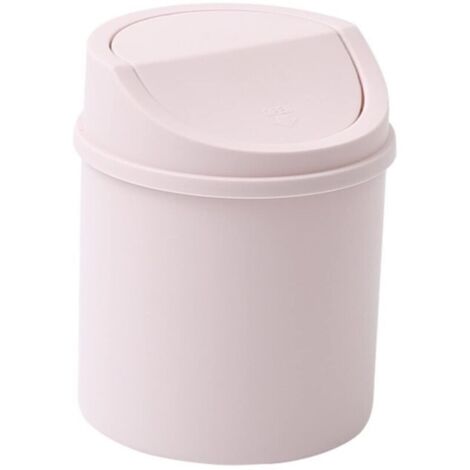 Set di 1 mini cestino rosa, cestino per ufficio, accessori per riporre oggetti in casa e in ufficio