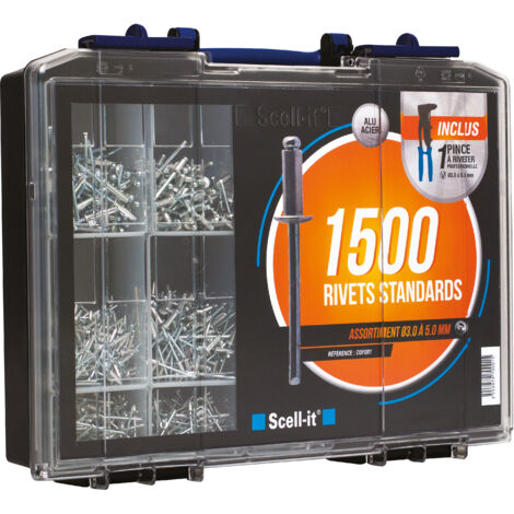 Set di 1 pinza + 1500 rivetti SCELL-IT - COF001