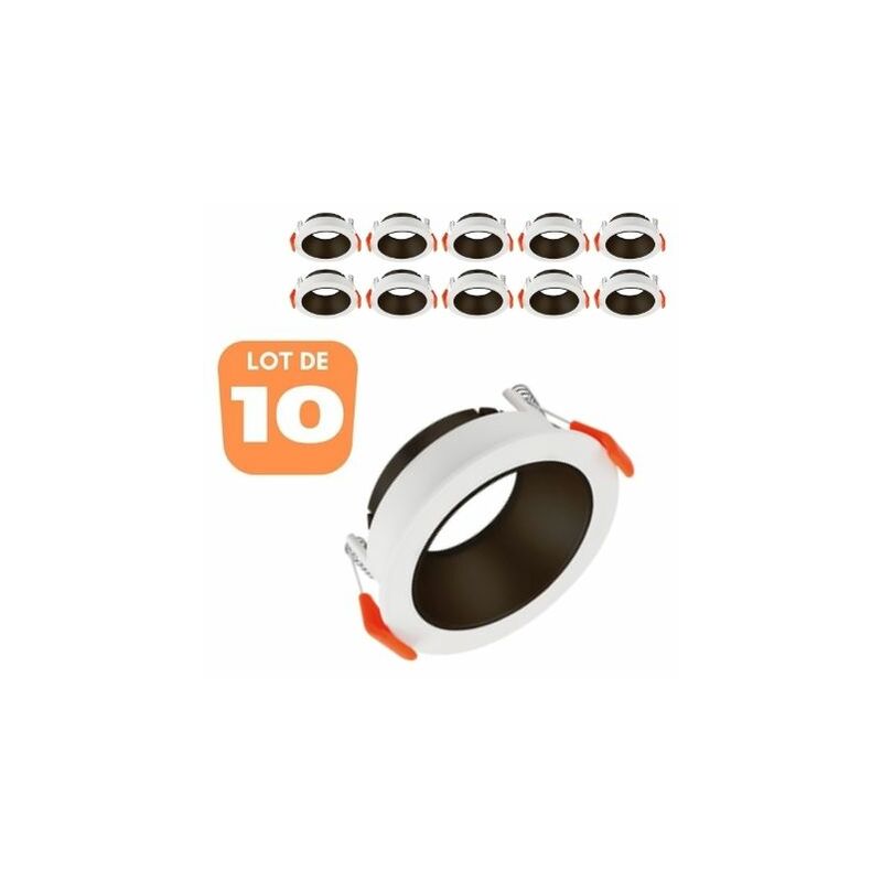 Set di 10 beta R1 White/Black Spot supporta MR16