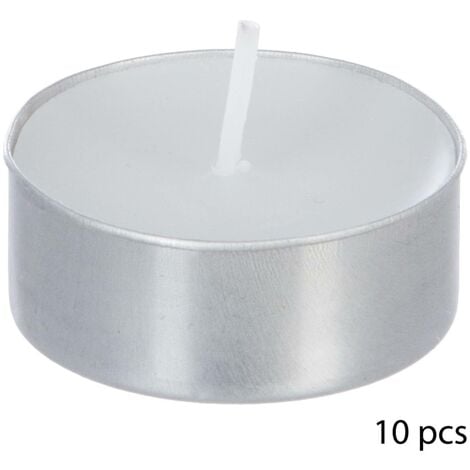 SET 12 PZ CANDELE PROFUMATE GELSOMINO BIANCHE DECORAZIONE VOTIVE 23GR