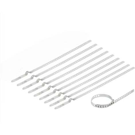 Set di 10 fascette stringitubo, fascetta stringitubo in acciaio inox, fascetta stringitubo, fascetta stringitubo flessibile, tubo dell'acqua, cappa aspirante, lavatrice, fascetta stringitubo