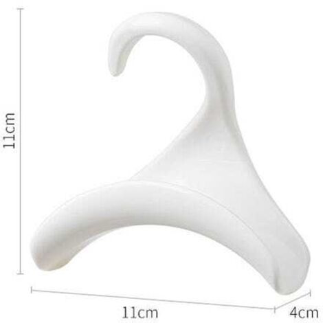 Set di 10 ganci per borse, ganci per borse, ganci per borse da armadio, ganci per borse, bianco, 11 x 11 x 4 cm
