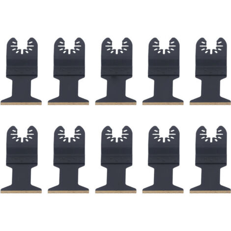 Set di 10 lame per sega oscillante multiutensile HSS HCS con rivestimento superficiale anticorrosione