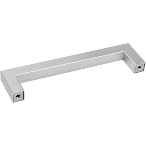 Set di 10 maniglie per mobili da cucina, maniglie per cassetti, maniglie per ante di armadi in acciaio inox color argento, interasse 96 mm (10,83,51,2 cm).