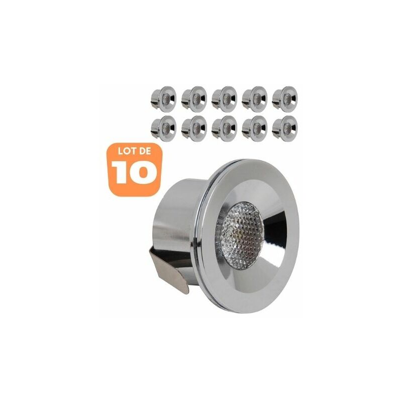 Set di 10 mini punti LED costruiti -in 3W 4200K
