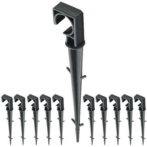 Set di 10 Picchetti per Tubi da 16 mm, Picchetti di Fissaggio per Linee di Gocciolamento, Tubi da Giardino