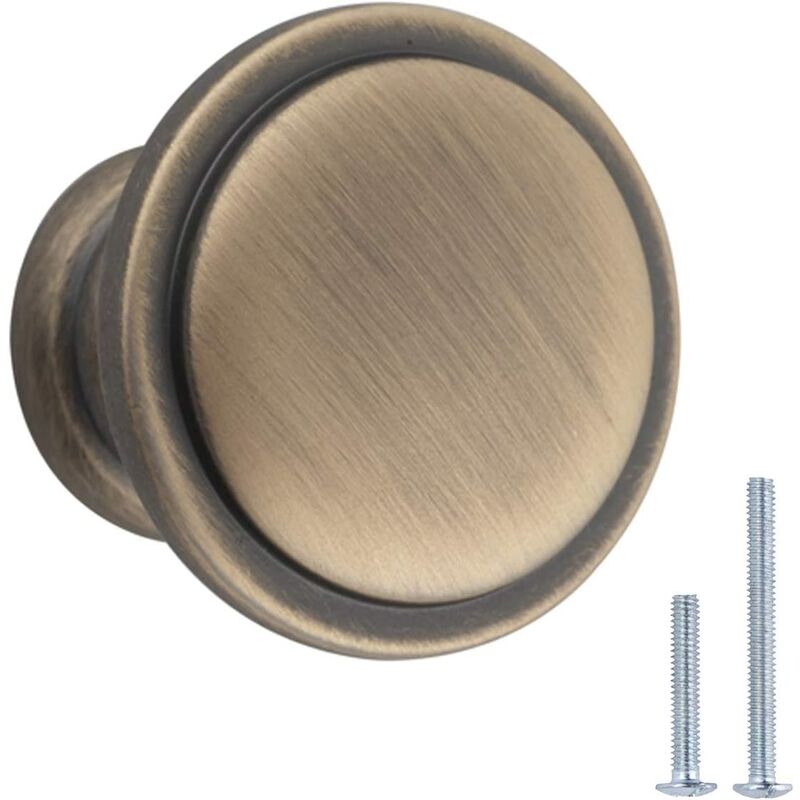 Set di 10 pomelli per armadietto in ottone