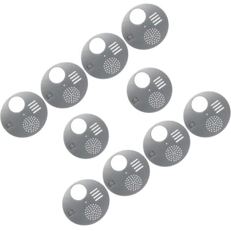 Set di 10 porte d'ingresso per cassette per noci dell'arnia, piastra d'ingresso (diametro: 12,5 cm) - Attrezzatura per apicoltura, Strumenti per arnie, Strumenti per apicoltura