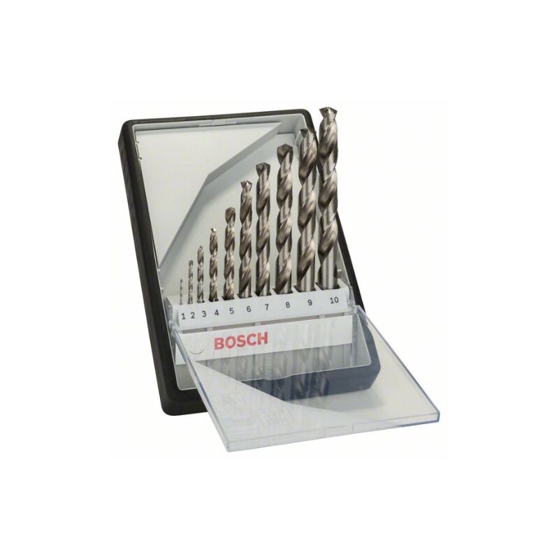 Bosch - Set di 10 Punte hss-g Robust Line (2 607
