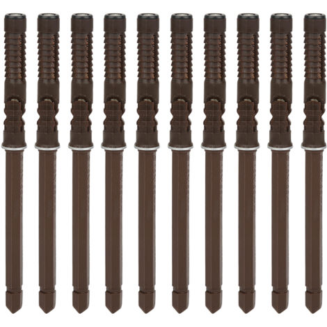 Set di 10 staffe invisibili per mensole a muro 10x100 mm - Kit di fissaggio nascosto