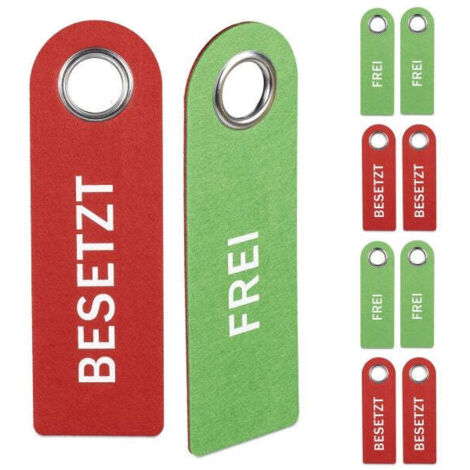 Set di 10 targhette per porta occupata