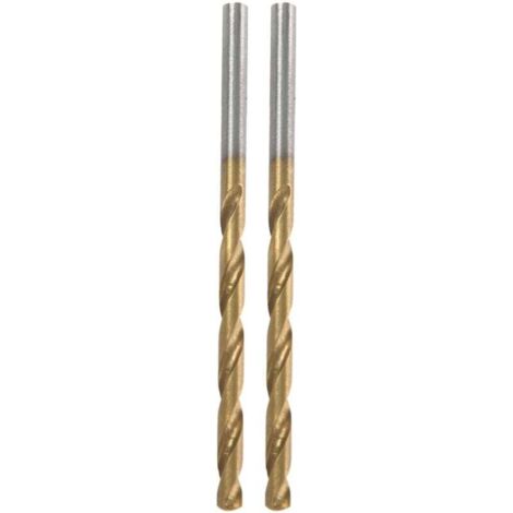 Set di 100 punte in acciaio rapido con rivestimento in titanio, 1/1,5/2/2,5/3 mm