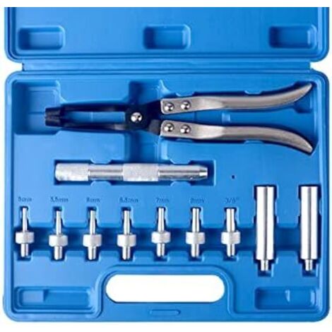 Set di 11 utensili per la rimozione e l'installazione della guarnizione dello stelo della valvola con estrattori e pinze