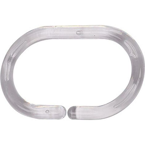 Set di 12 anelli doccia ps - trasparenti - Tendance