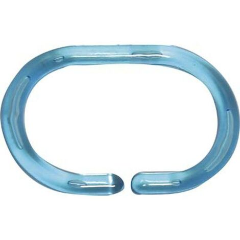 Set di 12 anelli doccia ps - turchese traslucido - Tendance