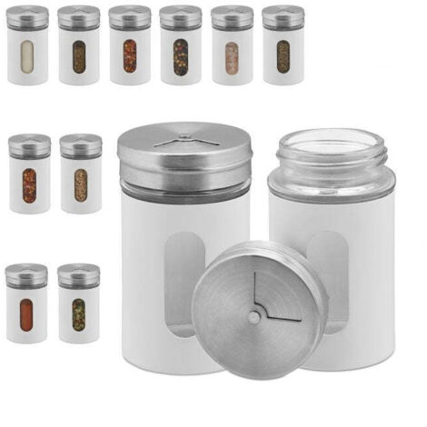 Set di 12 barattoli per spezie