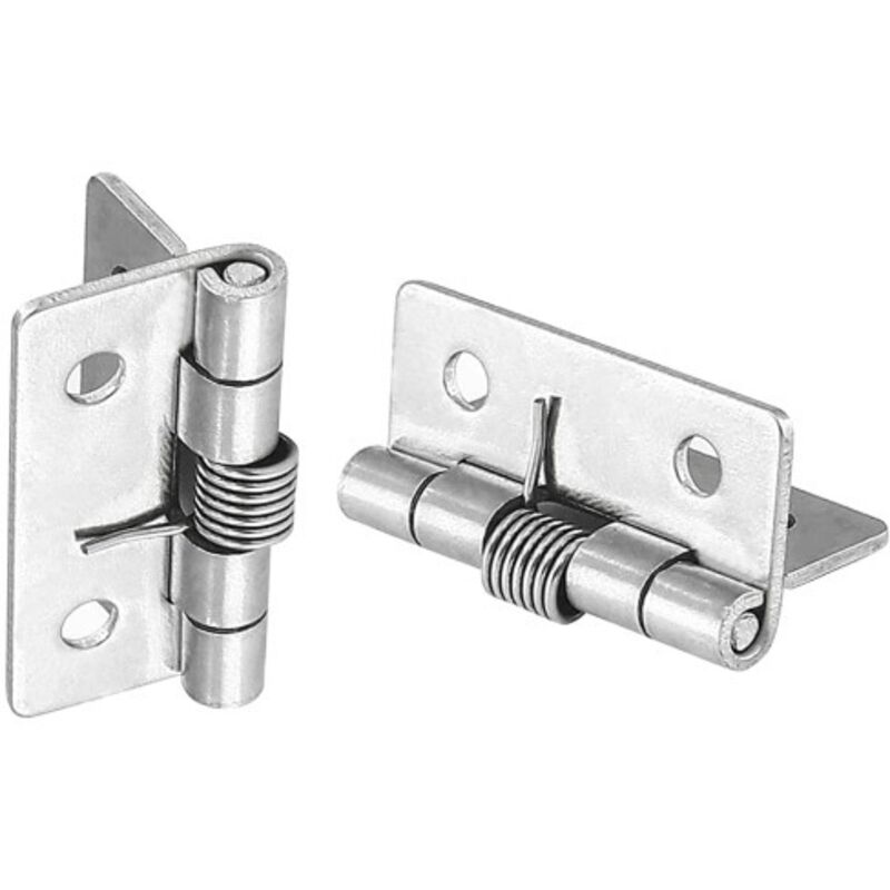 Set di 12 cerniere a molla auto-apribili e auto-chiudibili, in acciaio inox 304, per porte a scomparsa, cerniere a molla di chiusura (2,5 cm)