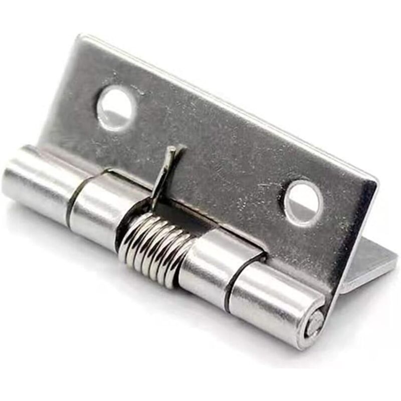 Set di 12 cerniere a molla in acciaio inox 304, auto-apertura e auto-chiusura, per porte a scomparsa, cerniere a molla di chiusura (3,8 cm)