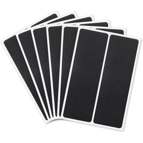 Set di 12 cuscinetti antiscivolo autoadesivi - Protezione per mobili e pavimenti in legno - 14 x 5 cm - Antiscivolo - Per gambe di mobili, sedie, tavoli